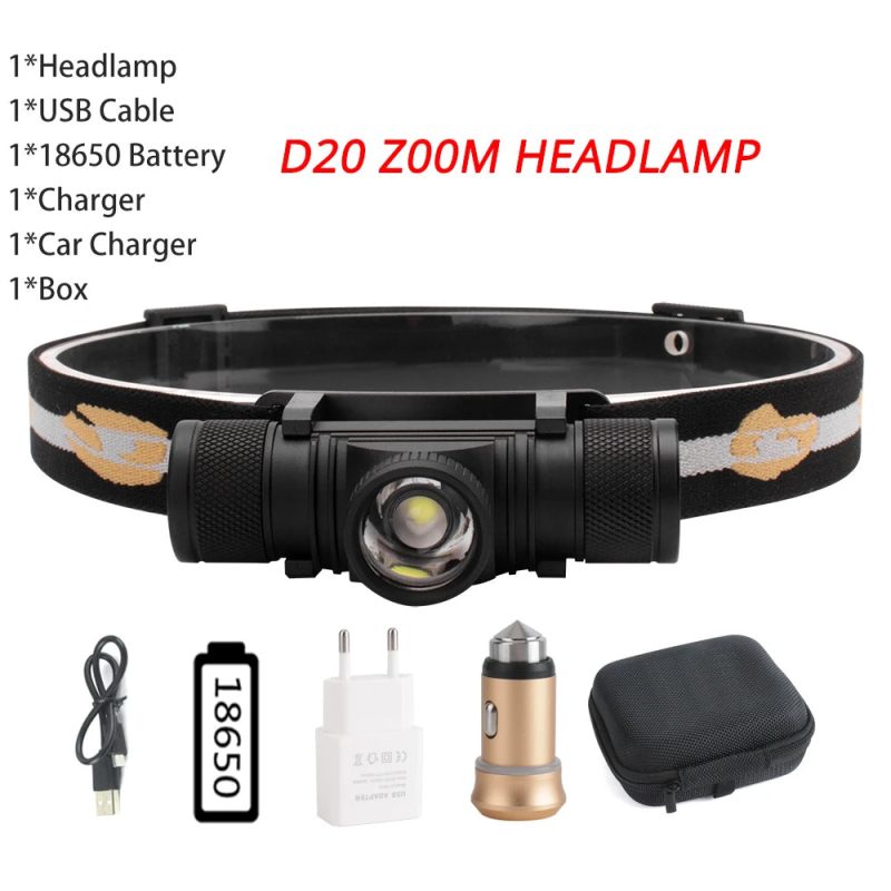 BORUiT D10/D25 LED Headlamp – Rechargeable Flashlight for Outdoor Adventures - Image 9