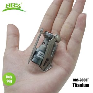 BRS Outdoor Gas Stove – Ultralight Titanium Camping Burner for Adventurers