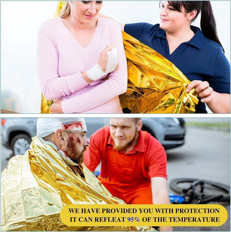 5-30Pc Outdoor Emergency Survival Blanket – Thermal & Waterproof - Image 5