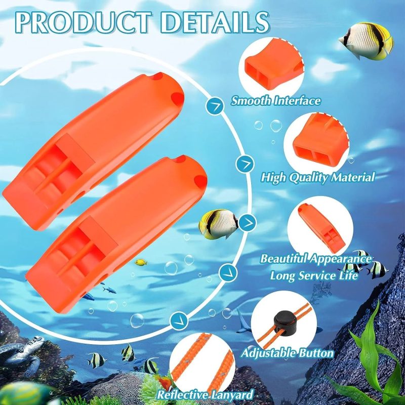 1PC Emergency Whistles with Lanyard – Safety Gear for Outdoor Adventures - Image 2