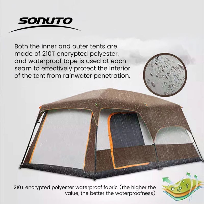 2025 Upgraded 4 Season Camping Tent – Ideal for 3-12 Person Family Adventures - Image 3
