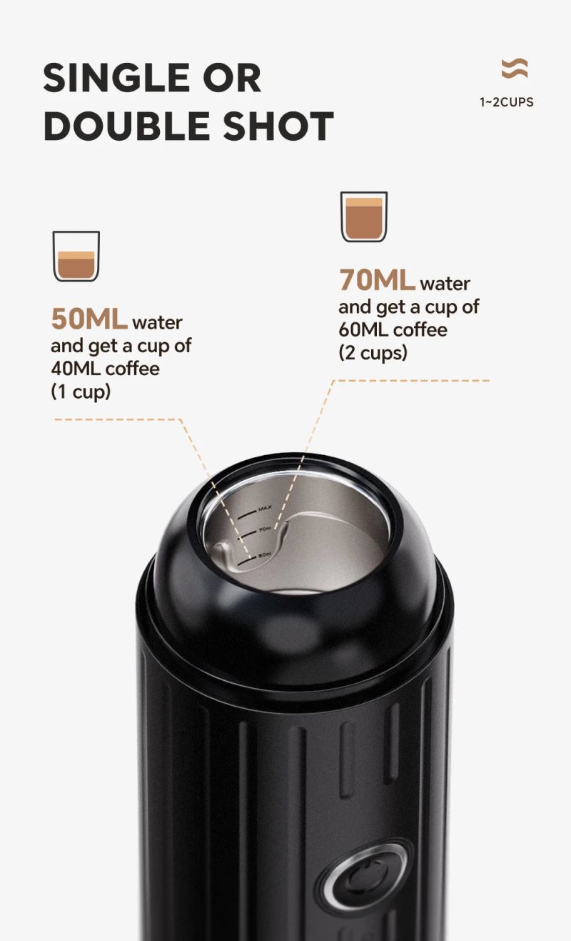 iCafilas 2in1 Espresso Machine – Portable Coffee Maker for Adventures - Image 5