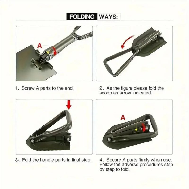 Multifunctional Engineer Shovel – Portable Tool for Outdoor Adventures - Image 5