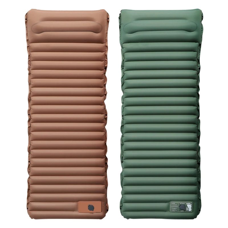 10cm Self-Inflating Sleeping Mat with Foot Pump & Pillow – Ultralight Camping Essential - Image 2