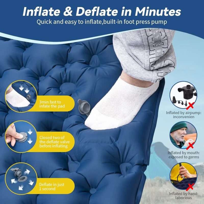 Camping Air Matt Double Sleeping Pad – Comfortable Outdoor Sleeping Solution - Image 3
