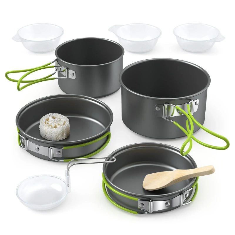 Lixada Portable Outdoor Tableware – Camping Cookware Set for 2-3 People - Image 6