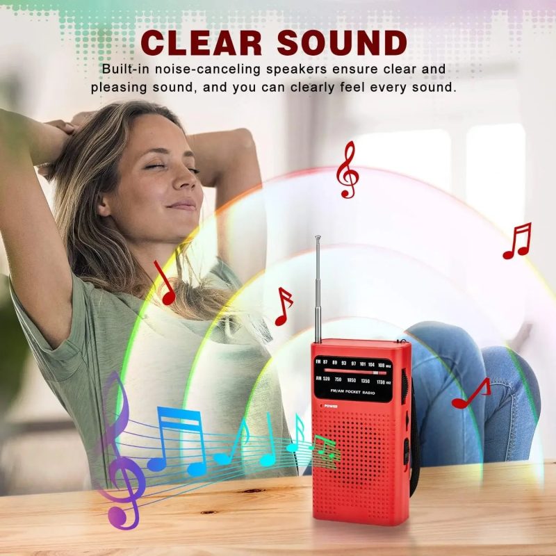 Compact Emergency Survival Radio – Portable AM/FM Analog Pocket Radio - Image 3