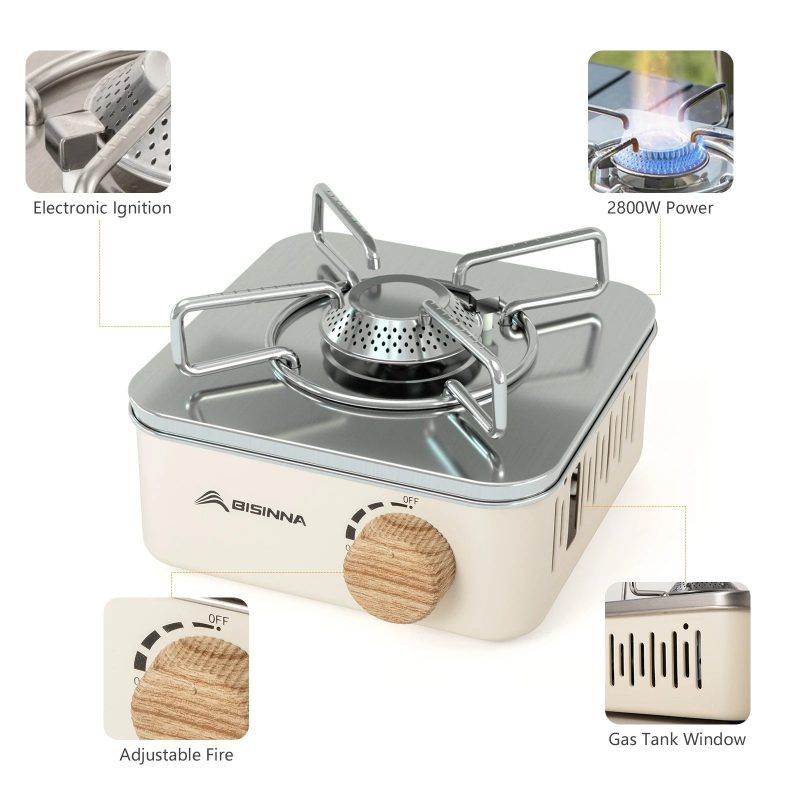 BISINNA Camping Gas Stove – Portable High Firepower Outdoor Gas Burner - Image 2