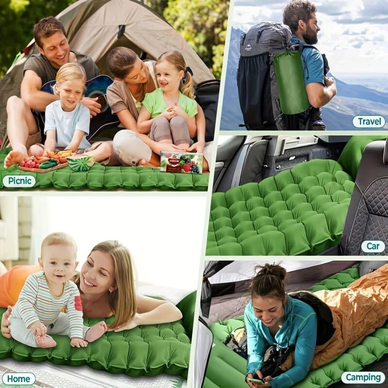 Outdoor Camping Super Thick 4-Inch Inflatable Sleeping Mat - Image 4