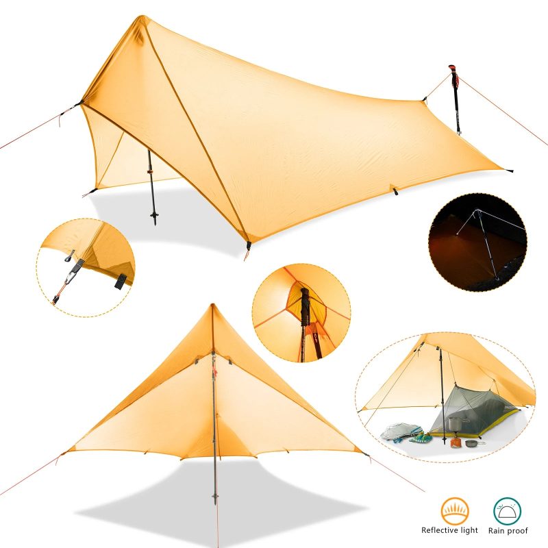 310g Ultralight Camping Shelter Rain Fly Tent – Durable & Waterproof - Image 5