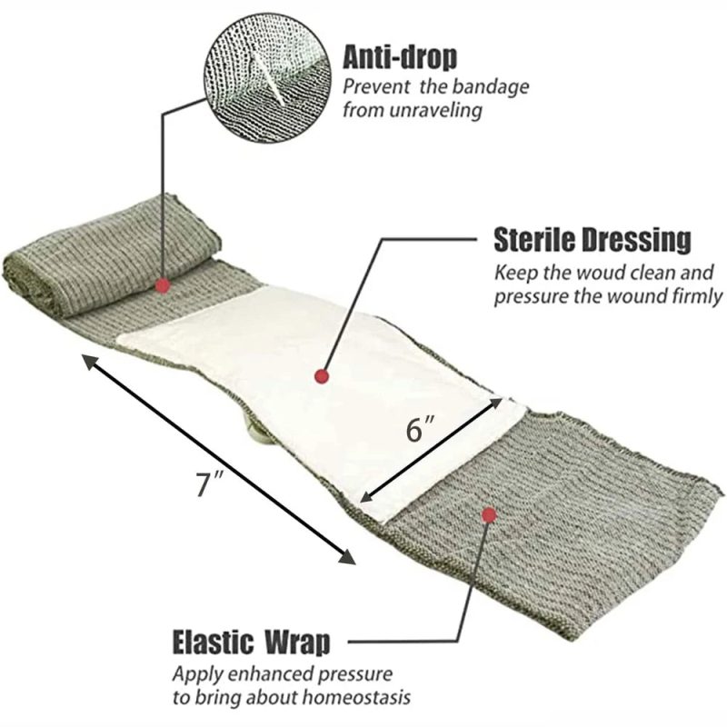 Israeli Bandage – 4/6in Emergency Combat Compression Dressing - Image 2