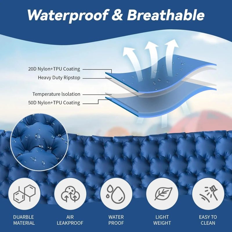 Camping Air Matt Double Sleeping Pad – Comfortable Outdoor Sleeping Solution - Image 2