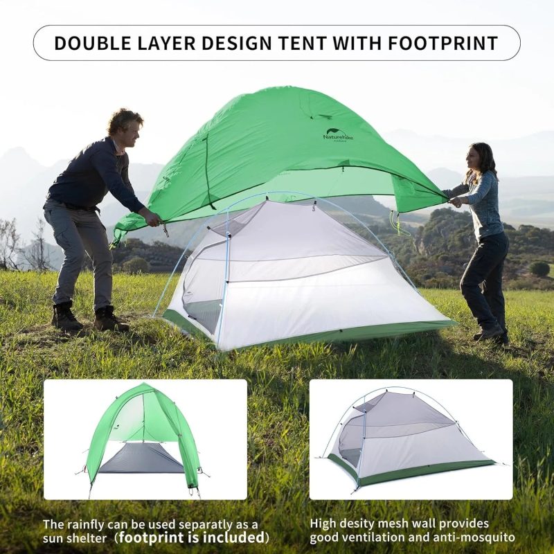 Naturehike Cloud Up 2 Person Camping Tent – Ultralight & Waterproof Shelter - Image 2