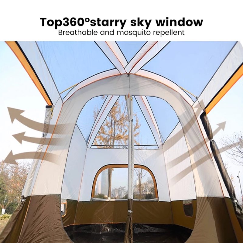 2025 Upgraded 4 Season Camping Tent – Ideal for 3-12 Person Family Adventures - Image 2