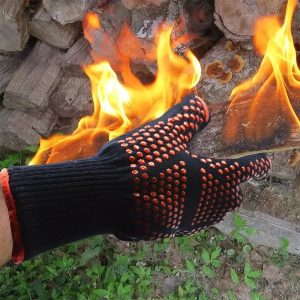 BBQ Microwave Oven Gloves – High Temperature Resistant Mitts for Cooking